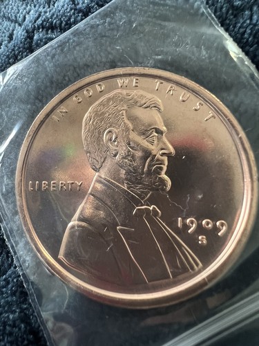 1 OZ 1909-S VDB Lincoln Wheat Cent Round .999 Copper