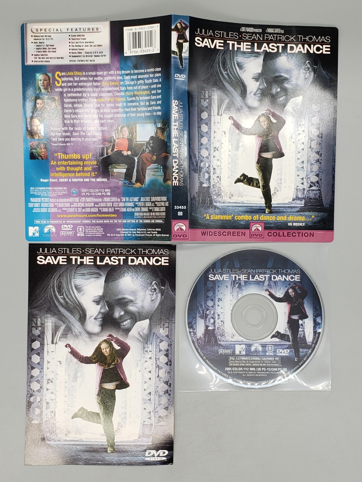 Save the Last Dance (DVD, 2001, Widescreen Checkpoint) No Case No Tracking Save the Last Dance (DVD, 2001, Widescreen Checkpoint) No Case No Tracking