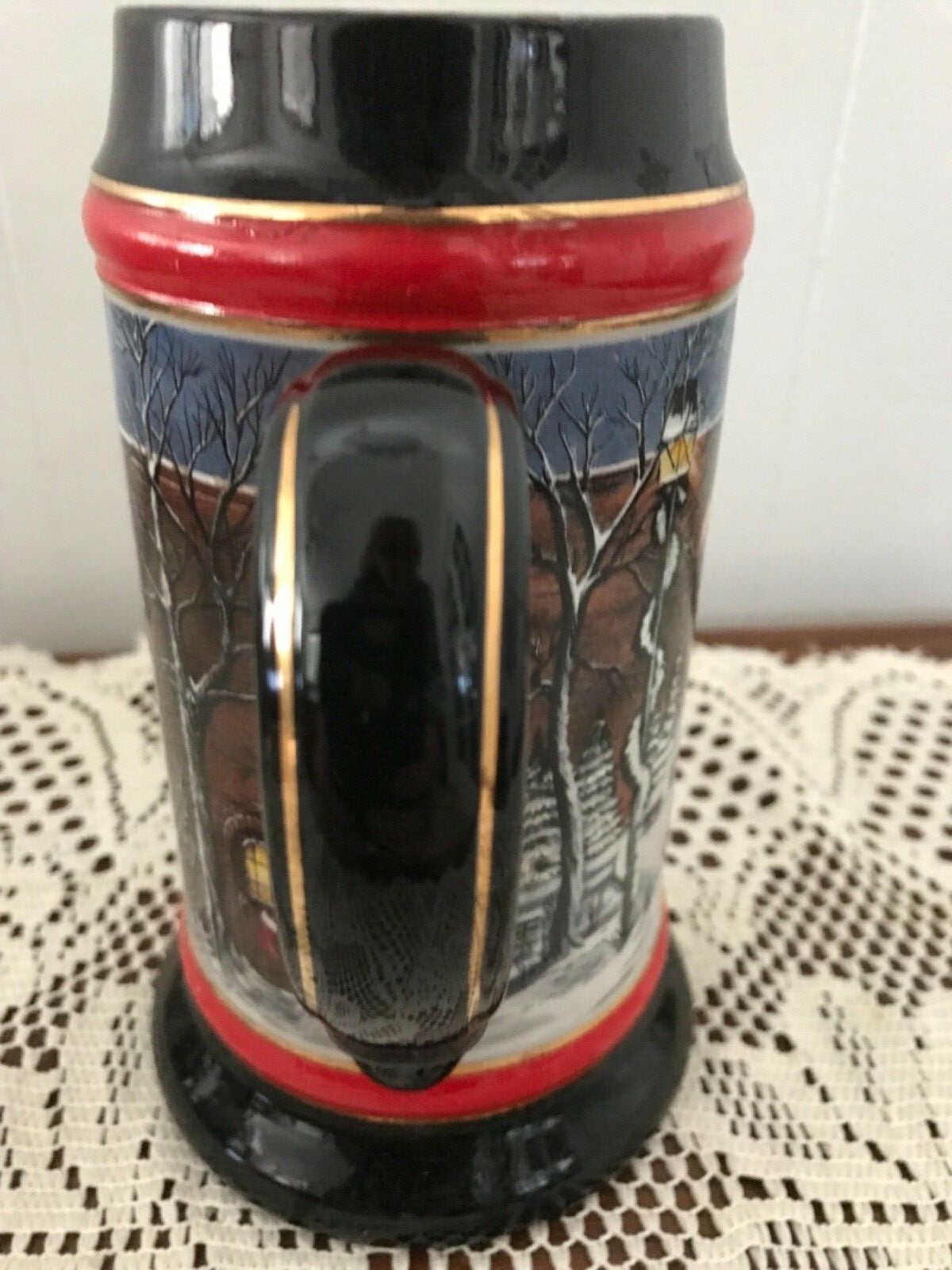 VINTAGE 1992 CLYDESDALE BUDWEISER ANHEUSER BUSCH BEER STEIN MUG COLLECTIBLES
