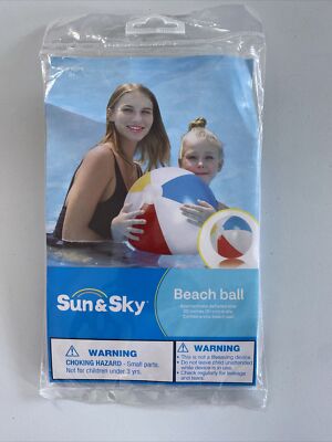 Sun & Sky Beach Ball 20  Summer Fun Pool Inflatable