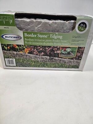 Suncast CPLBSE10TG Border Stone 10 ft. Plastic Border Edging NEW