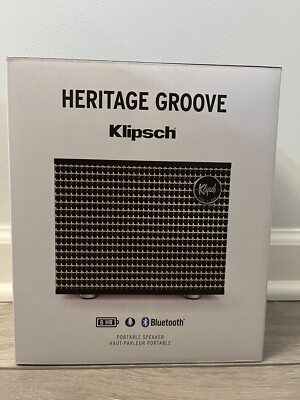 Klipsch Heritage Groove Portable Bluetooth Speaker 20W - Matte Black.  BRAND NEW