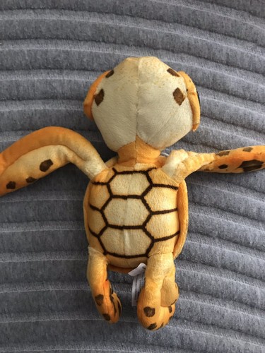 Fiesta Turtle Plush Stuffed Big Eye Yellow Orange Sea Turtle w/ Hanger 11