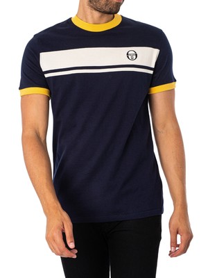 

Мужская футболка Sergio Tacchini Master, синяя, Синий, STM14593-220