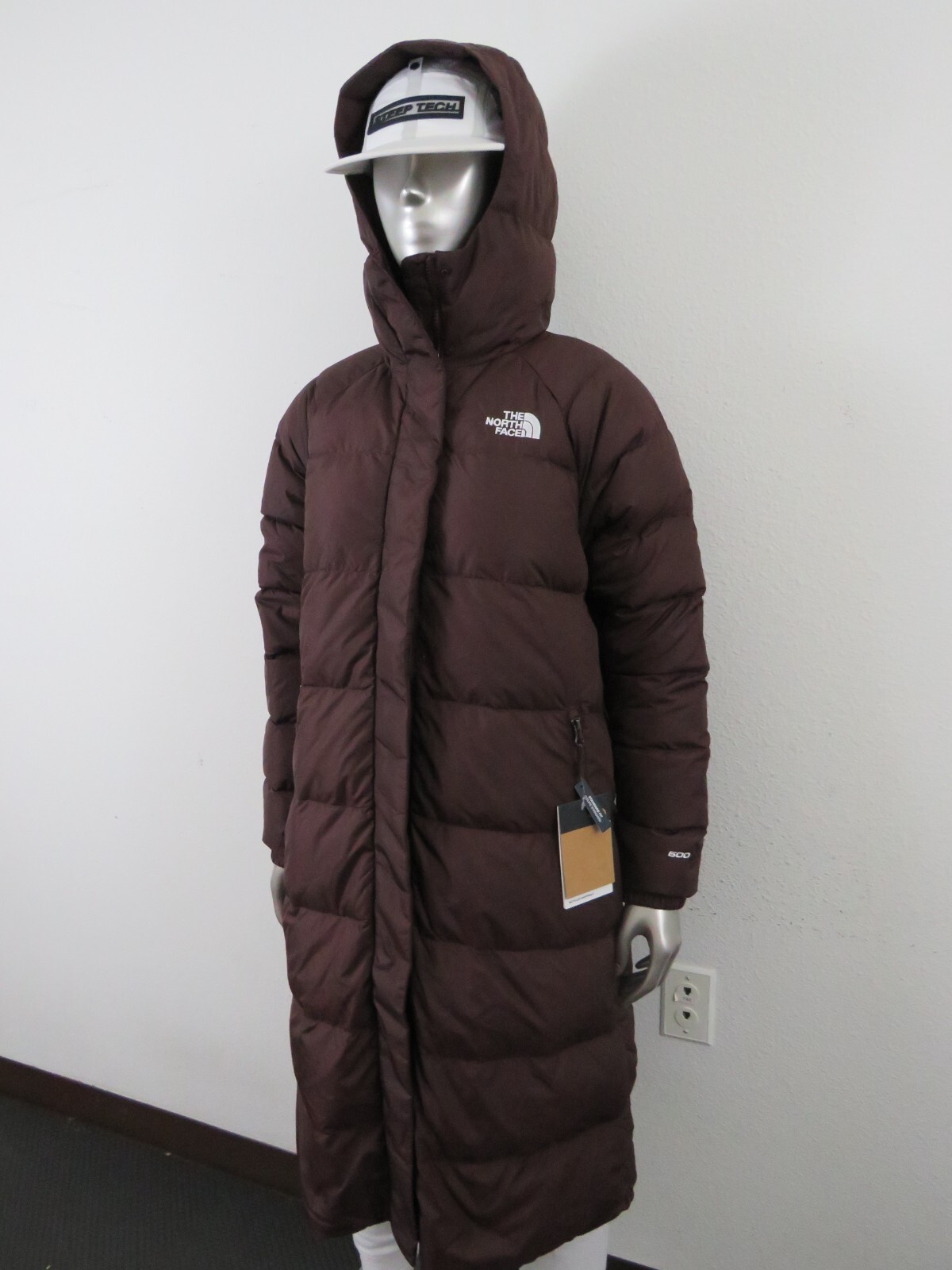 Pre-owned The North Face Womens  Hydrenalite Parka Long Down Warm Jacket - Coal Brown