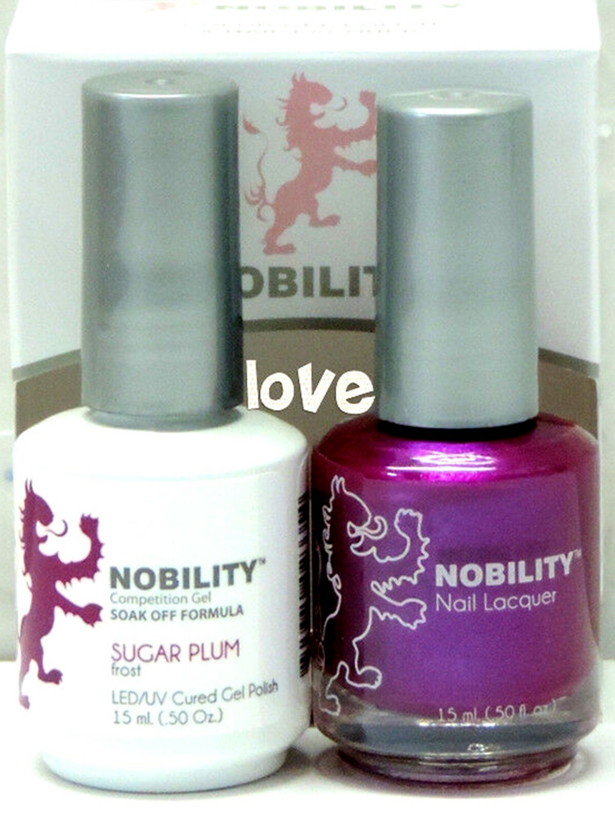 NOBILITY Gel Nail Polish 0.5fl.oz UV/LED Gel Color Duo