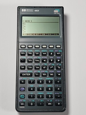 HP Hewlett Packard 48GX Graphing Calculator, Black LCD High Contrast