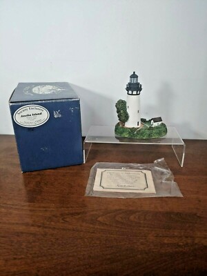 YOUNGER SIGNED AMELIA ISLAND FL HARBOUR LIGHTS SOCIETY EXCLUSIVE WITH BOX, COA