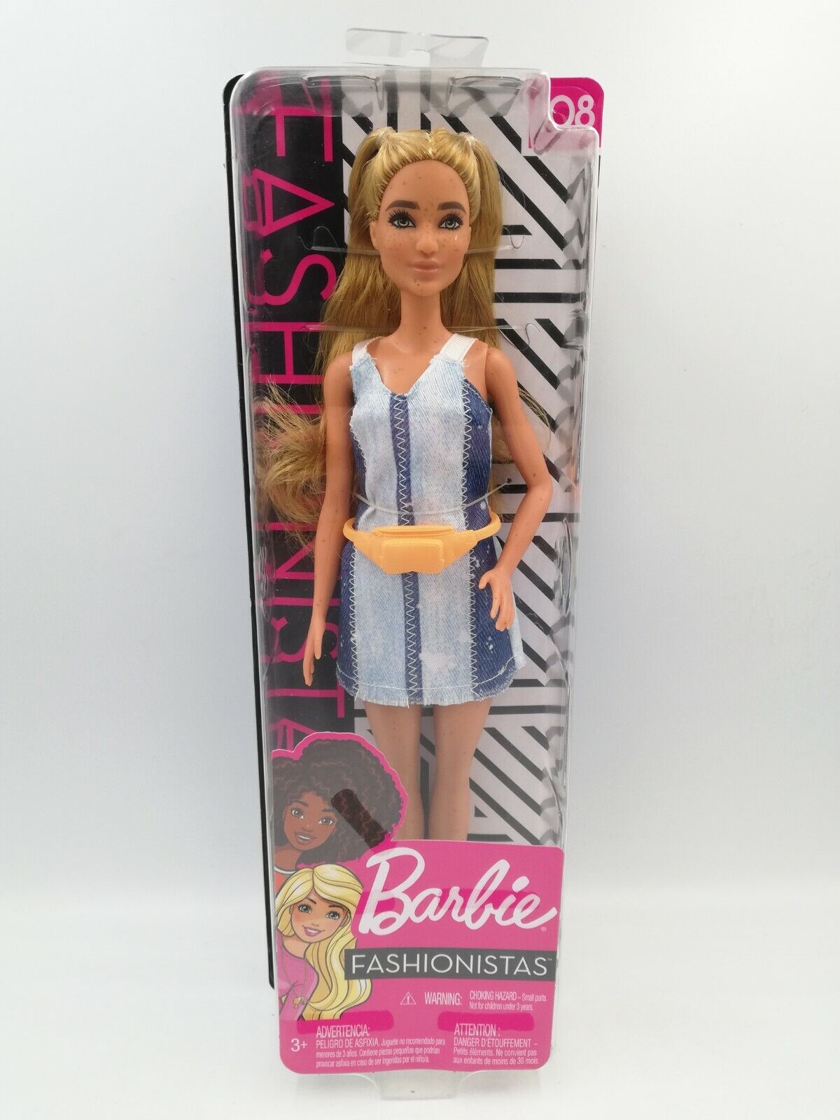 Barbie Fashionistas #108 Blonde Doll w/ Pigtails & Freckles Barbie Fashionistas #108 Blonde Doll w/ Pigtails & Freckles