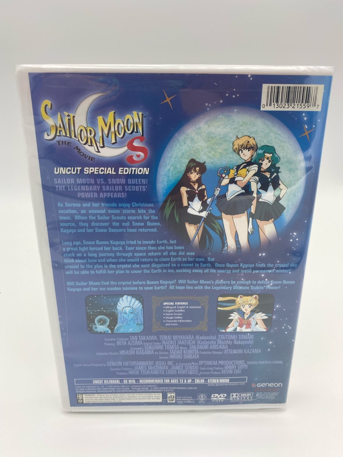 Sailor Moon S The Movie - Hearts in Ice (DVD, 2004, Geneon