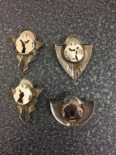 4 Faux Silver And Turquoise Western  Button Covers