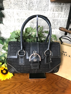 COACH SOHO MINI SIGNATURE FLAP SATCHEL 3648 BAG HANDBAG SHOULDER PURSE TOTE  | eBay