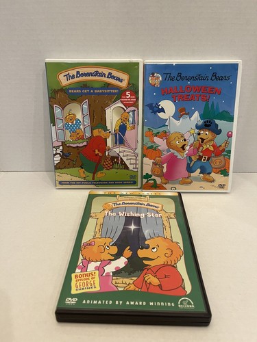 The Berenstain Bears Bear Family DVD Lot 3 Discs The Wishing