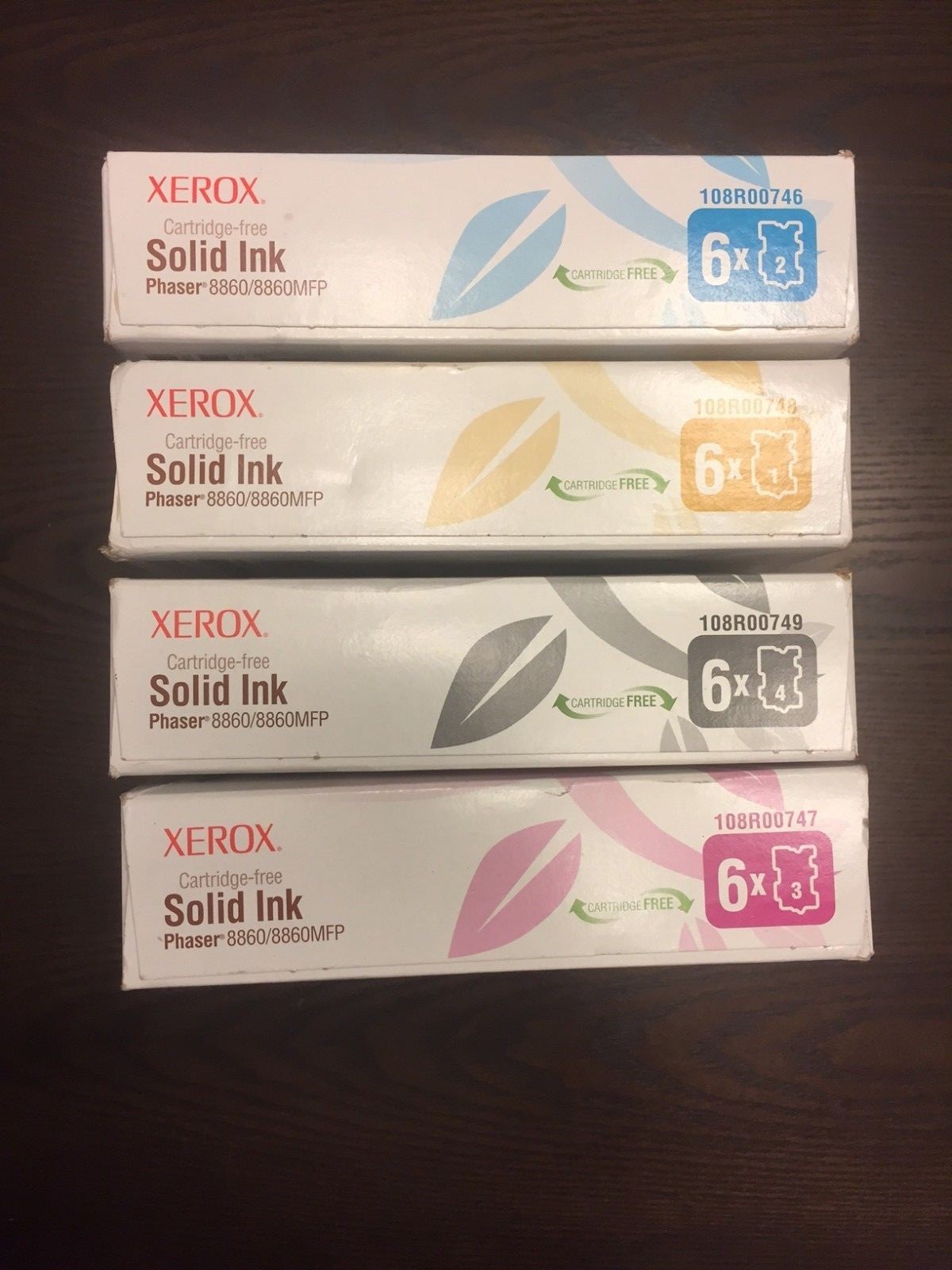 Genuine Xerox Phaser 8860/8860MFP Toner Set (C,M,Y,B)