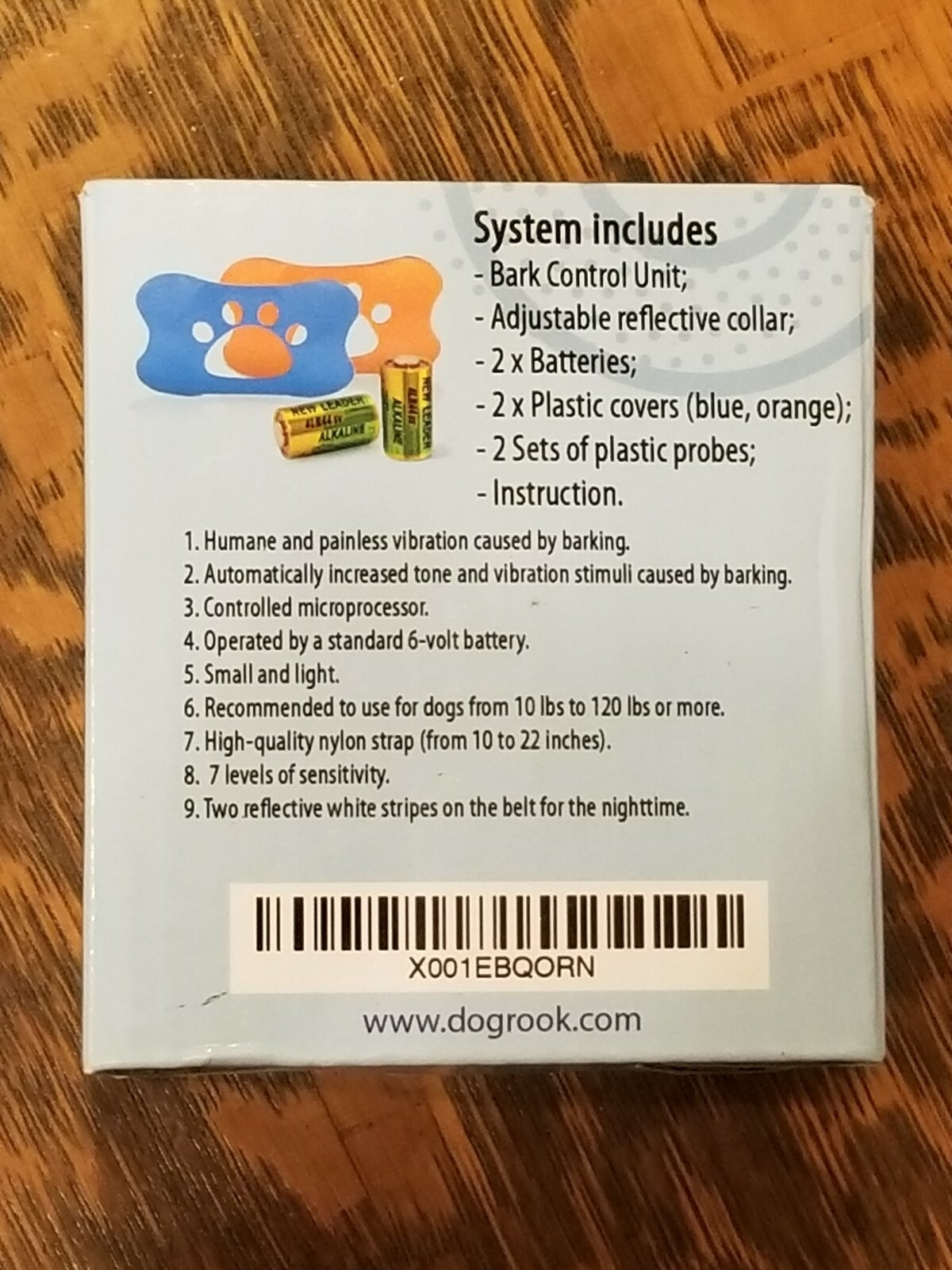 DogRook Bark Control Collar For Dogs 10-120 LBS