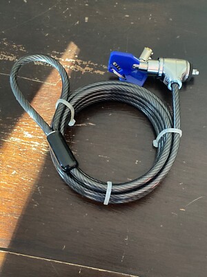 CODi Key Cable Lock, Black - Integrated Security Solution for Laptops, 
