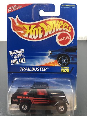 Hot Wheels Trailbuster Pickup Truck #525 Black & Red 1996 NIP