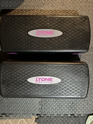 Tone Fitness Compact Aerobic Step Platform | Exercise Step (set Of 2)