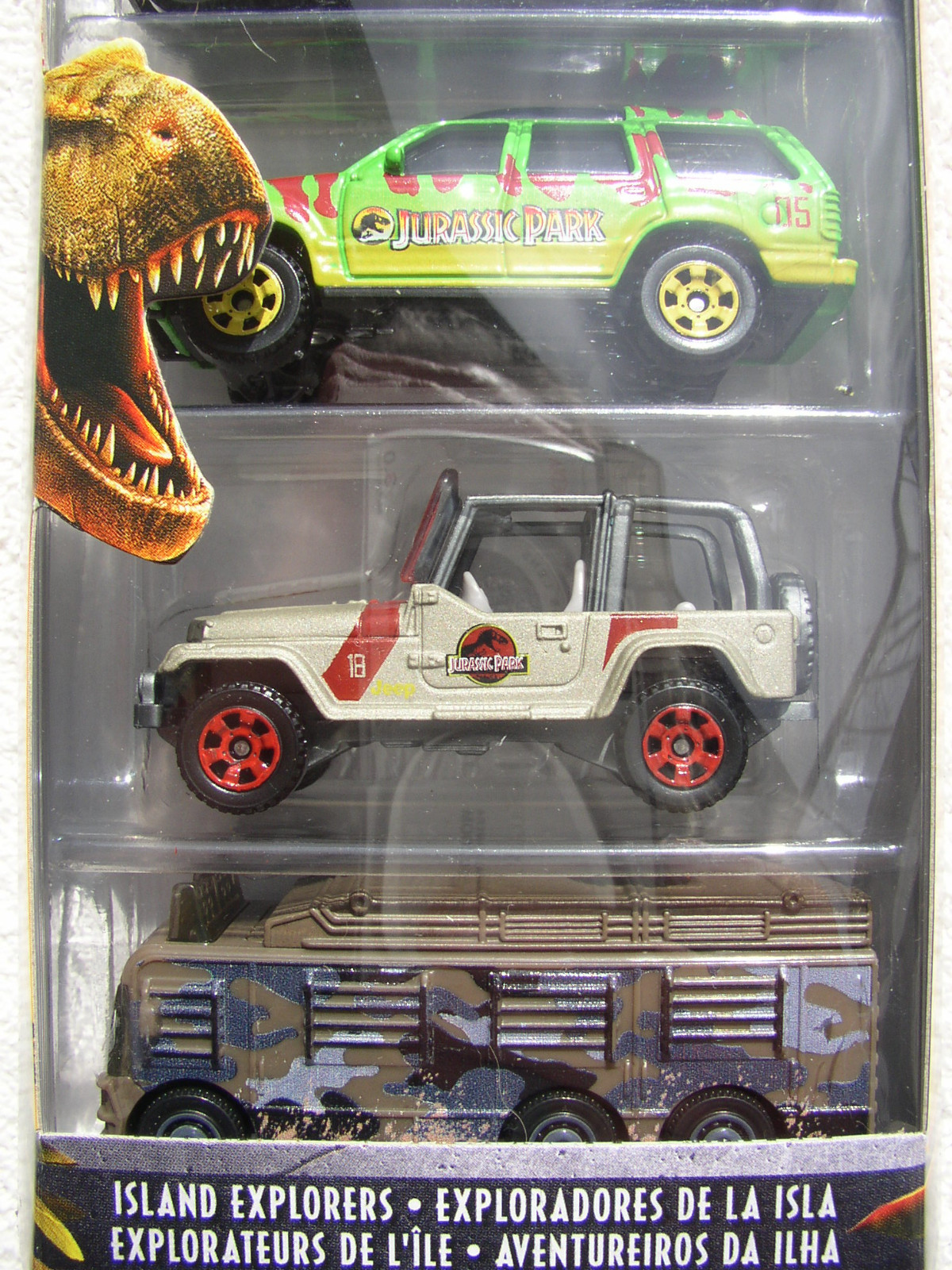 MATCHBOX JURASSIC WORLD LEGACY COLLECTION MERCEDES ML320 JEEP 5 PACK NEW MIP!