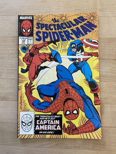 SPECTACULAR SPIDER-MAN #138 - TARANTULA AND CAPTAIN AMERICA