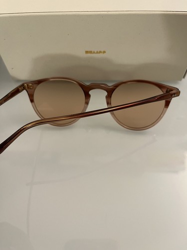 Pre-owned Oliver Peoples O'malley Limited Edition Ov5183 Optical 18k Gold Plated Msrp$600 In Coral Pink Wash With Blue Light Filter