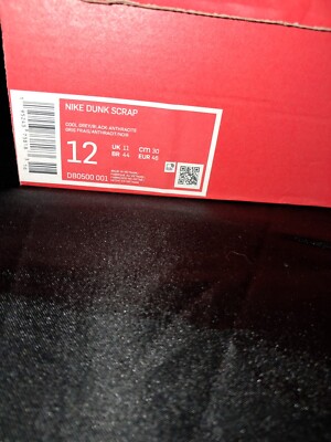 Size 12 - Nike Dunk Scrap Low Black