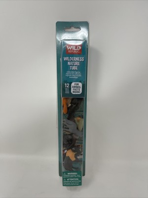 Wild Republic, Wilderness Nature Tube, 12 Pieces Gun Animal Facts Inside