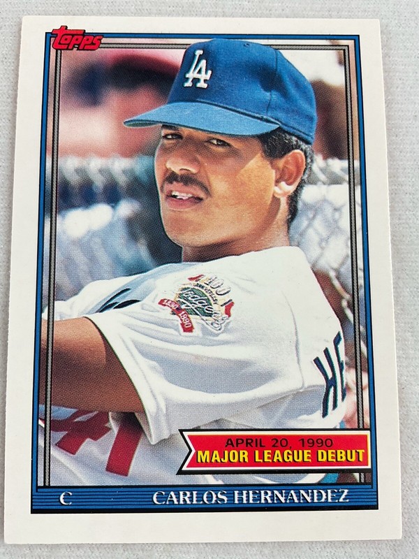 未開封　1990 TEAMSET MAJOR LEAGUE CARD topps 1990 Topps Major League Debut Card #067-Carlos Hernandez
