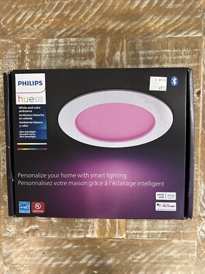 Philips Hue Smart Slim 6 Inch LED Downlight - White and Color Ambiance