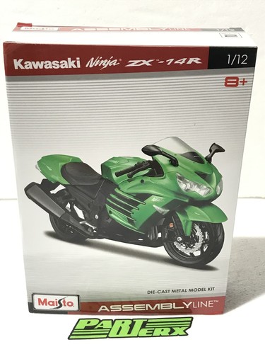 Kawasaki Ninja ZX41R Build Assembly Line Kit 1:12 Model