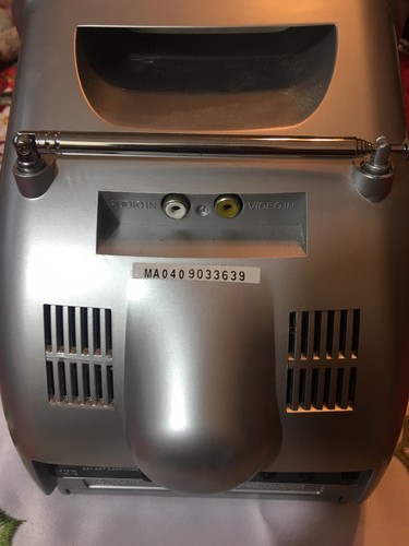 Manor Vintage 5.5” Black & White Portable TV With AM/FM Radio