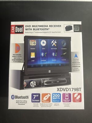 NEW Car Dual XDVD179BT 7 inch LED Touch Screen DVD Multimedia Receiver Car Radio