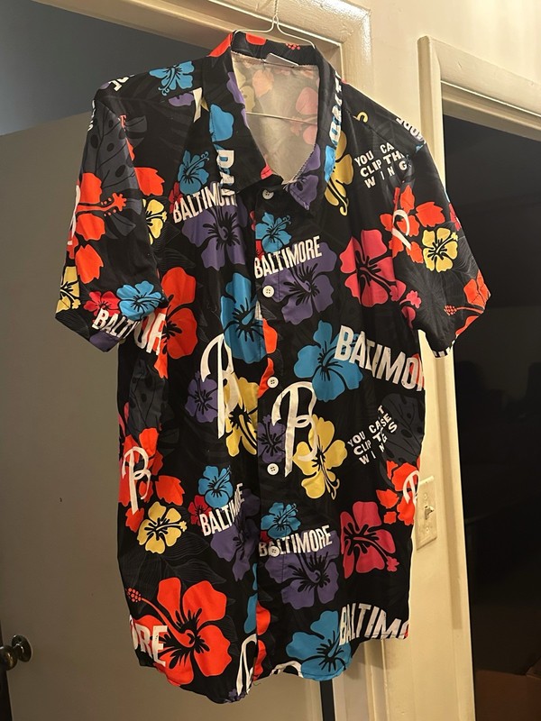 Baltimore Orioles Hawaiian Shirt Size XL City Connect SGA 6/29/24