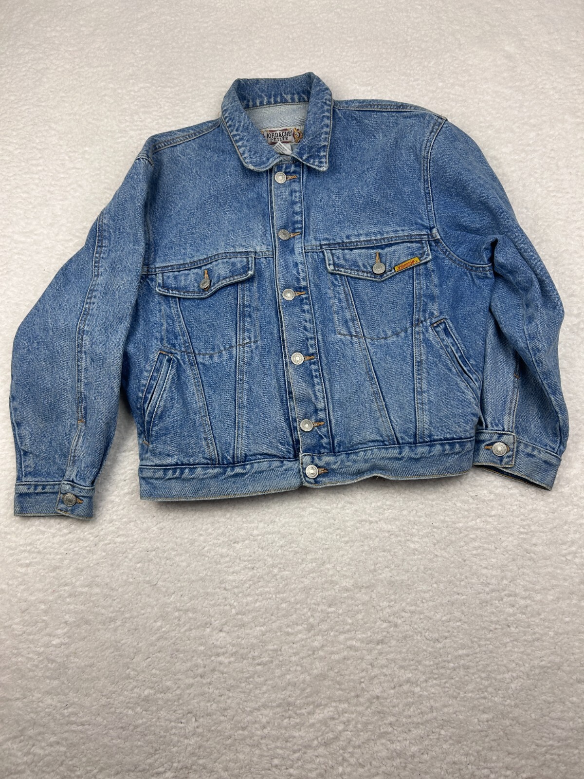 ジャケット・アウター JORDACHE used denim jacket Vintage Jordache Denim Jacket Women's Large Petite Moto