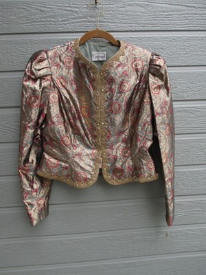 NWT Vintage Partique New York Womens SZ 10 Metallic shiny Holiday Jacket  