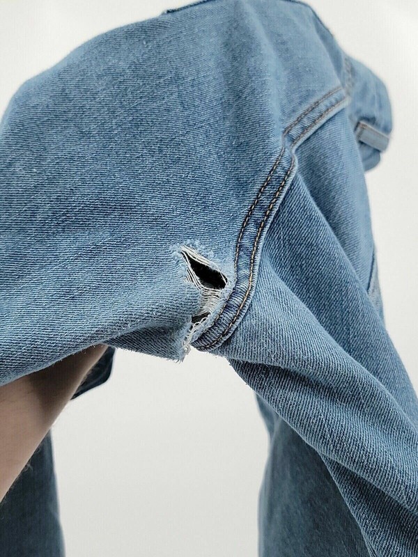 Open Trails Jeans Mens Adult Size 38x30 38x27 Blue Denim Straight Light Cotton