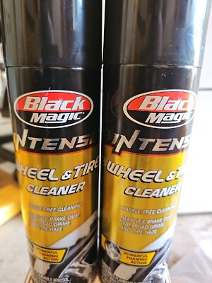 2 Count Black Magic Intense Wheel & Tire Hassel Free Cleaner Removes Grime 16oz