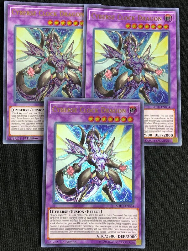 yugioh cyberse clock dragon deck YuGiOh Soul Fusion Cyberse Clock Dragon SOFU-EN034