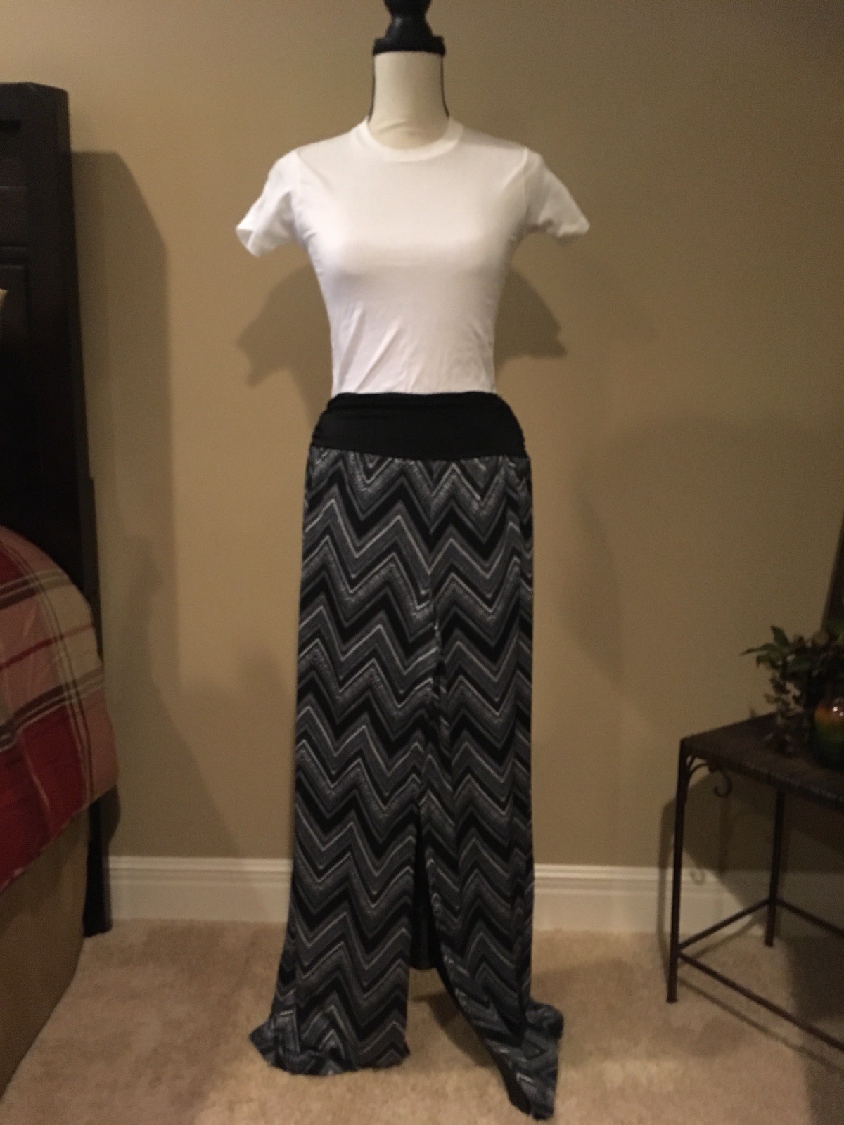 RETRO BOHO BELL BOTTOM Women’s SIZE LG HIPPIE DISCO 70’s New Vintage UniqueFlare