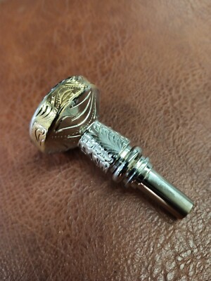 Trombone Engraved Mouthpiece Double Cup #2  M&H doble taza de Trombon #2