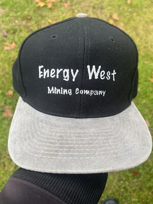 Vintage Energy West Mining Company SnapBack New Wool Blend Leather Outdoor Hat