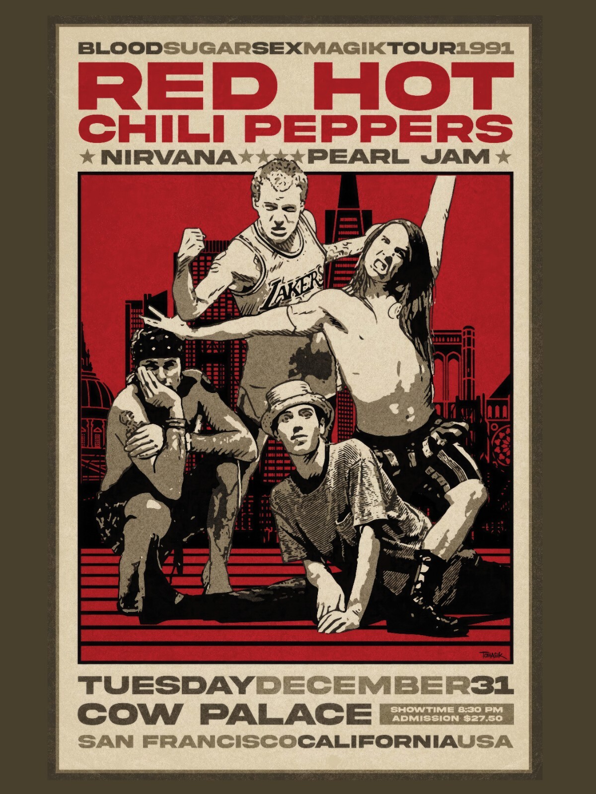 90s 1991年　RED HOT CHILI PEPPERS ユーロ 90s 1991年RED HOT CHILI PEPPERS ユーロ