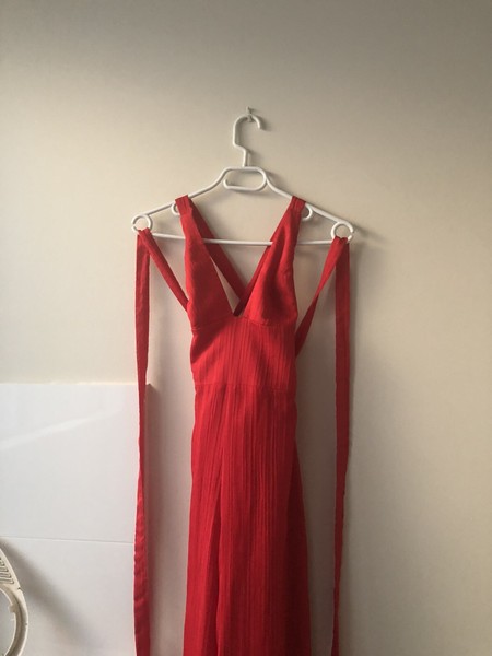 kookai newport jumpsuit red