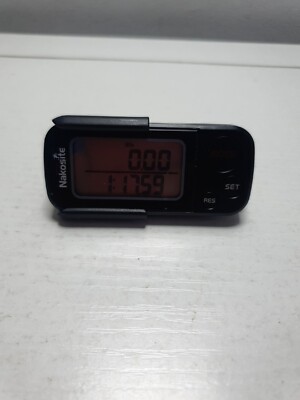 Genuinely NAKOSITE  Best 3D Pedometer Step Counter Fitness Tracker Black ( C1)