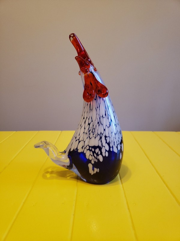 Murano Glass Rooster Stunning Art Glass