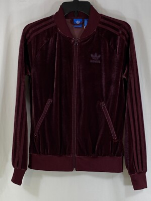 Adidas velvet track jacket outlet