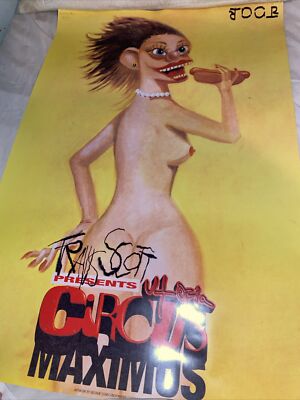 travis scott circus maximus poster (small rip on the bottom of the poster)