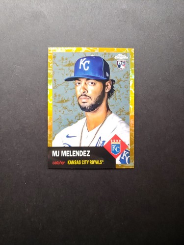 2022 Chrome Platinum Gold Toile Refractor /50 MJ Melendez Rookie