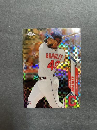 2020 Topps Chrome Bobby Bradley X-FRACTOR Rookie Card #3 RC Cleveland Indians. rookie card picture