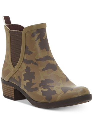 

Женские зеленые ботинки челси LUCKY BRAND Basel H2o Toe Block Heel Rain Boots, Зеленый, LK-BASELH2O